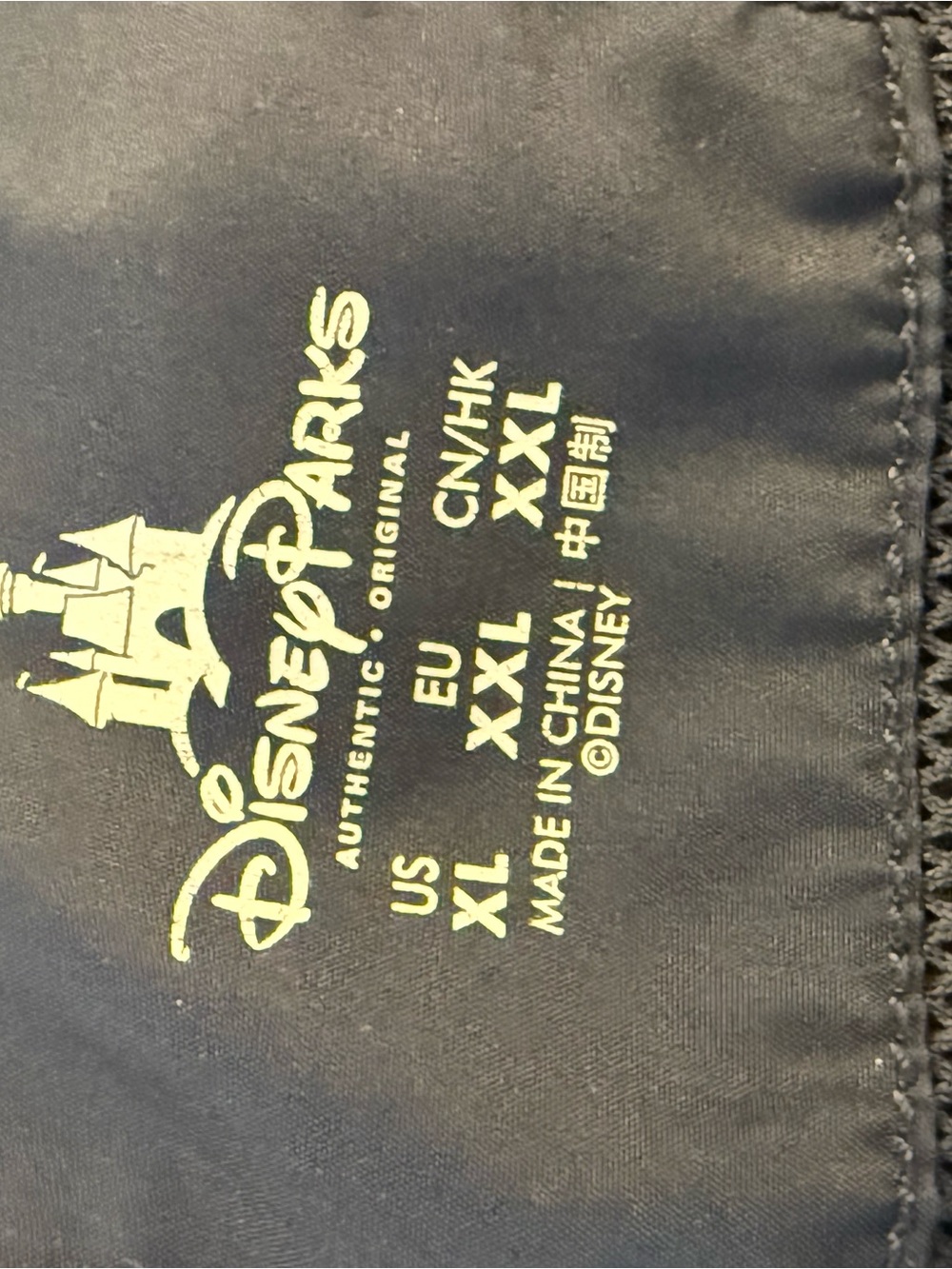 Disney Parks Mickey Mouse Windbreaker Jacket XL Navy Blue Hooded - Picture 6 of 6